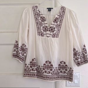 Embroidered blouse